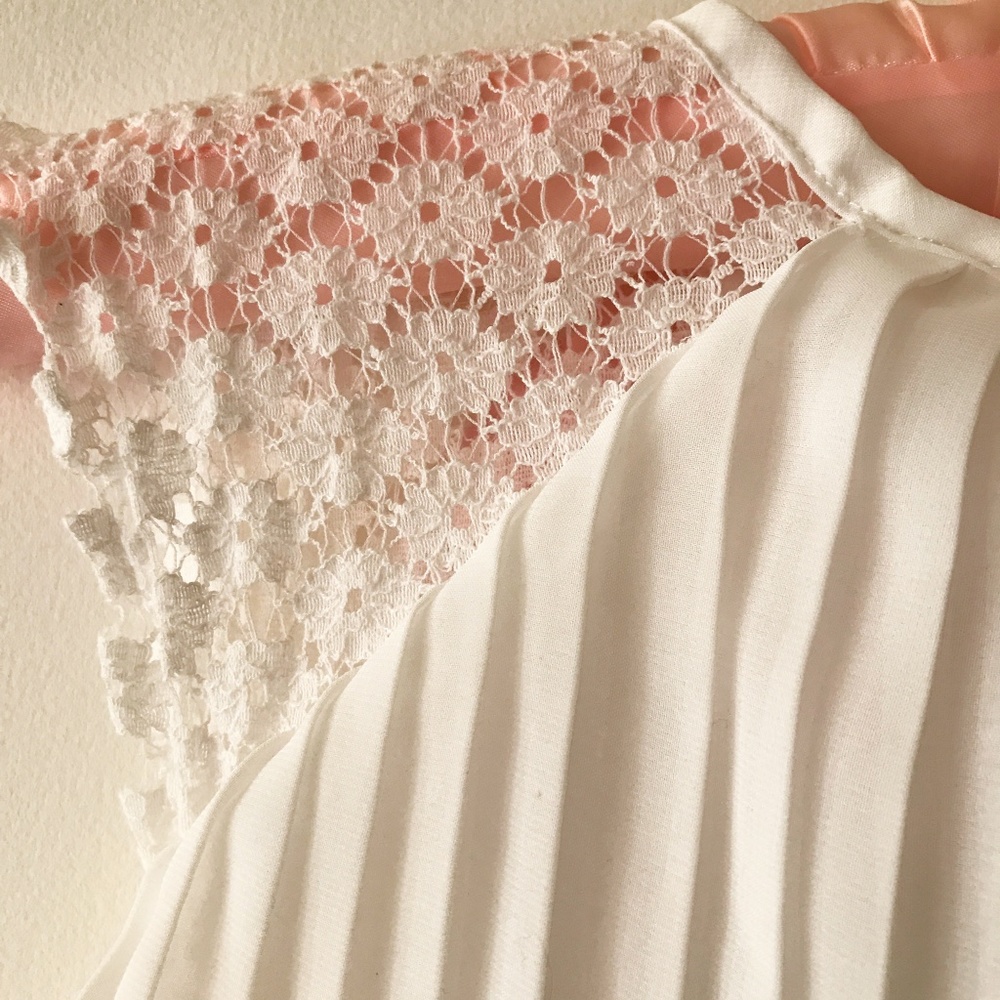 Nanette Girl White Little Girl Dress Size 4T - Picture 3 of 5